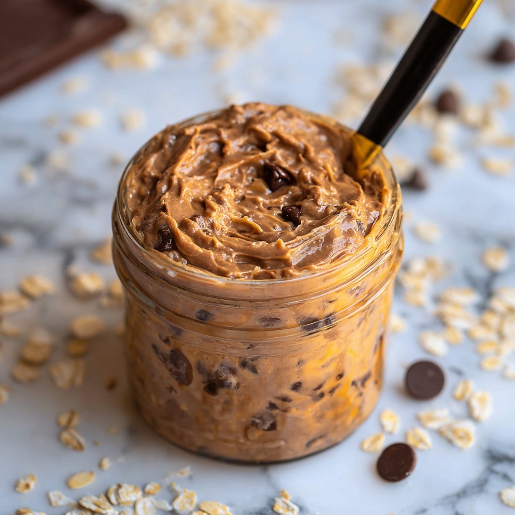 Chocolate Peanut Butter Overnight Oats Recipe - Recipe Image