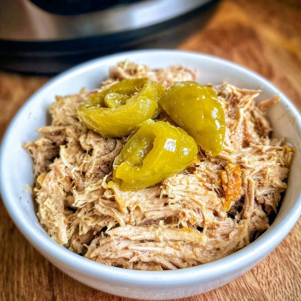 Slow Cooker Mississippi Chicken Recipe - Recipe Image