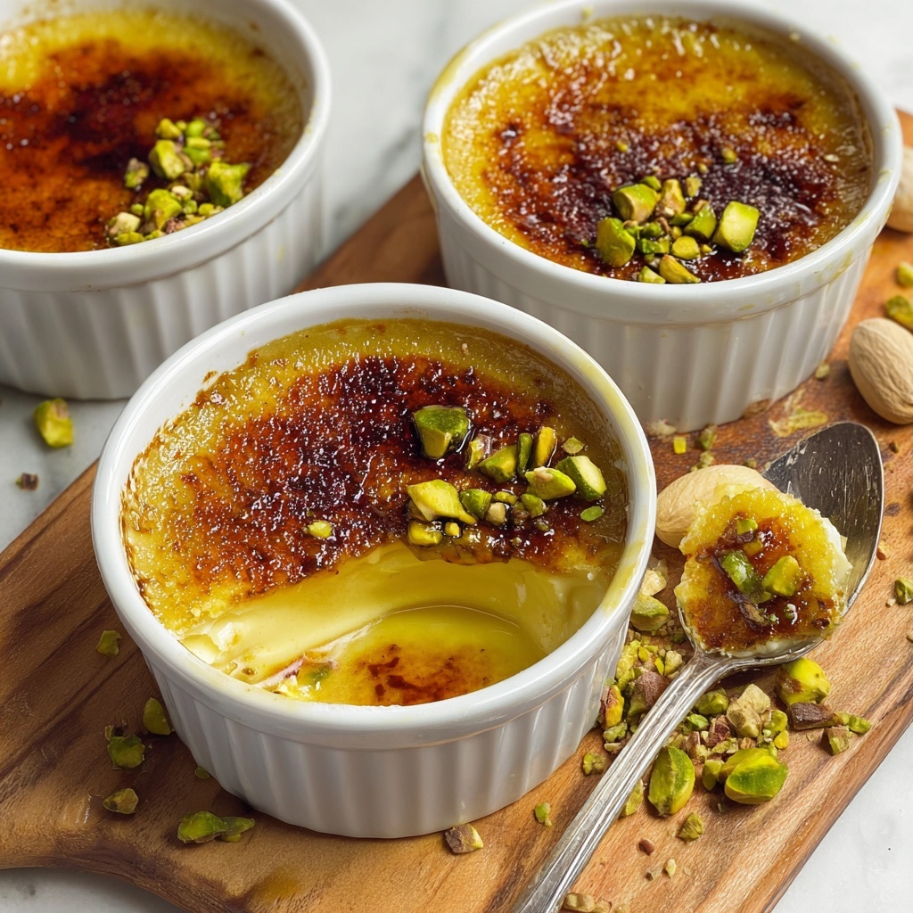 Vegan Pistachio Crème Brûlée Recipe - Recipe Image