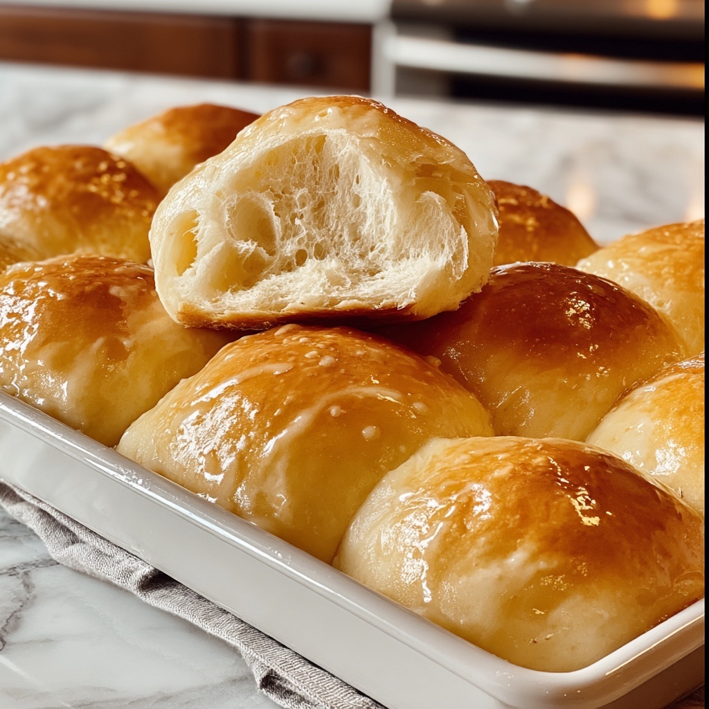 Soft and Buttery Homemade Rolls Recipe - Recipe Image