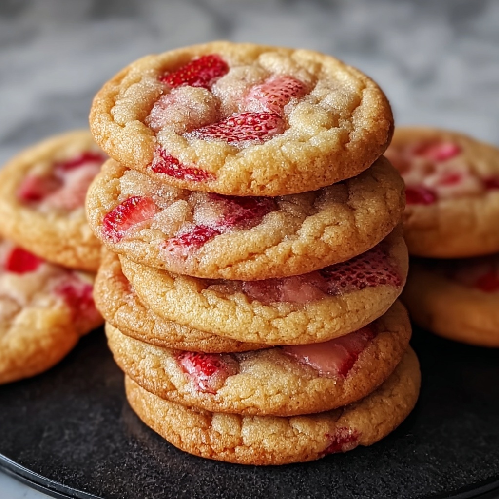 Strawberry Kiss Cookies Recipe - Recipe Image
