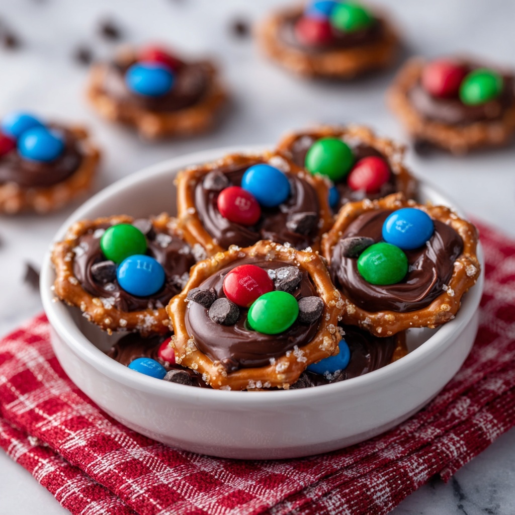 Rolo Pretzels with M&M Candies Recipe - Recipe Image