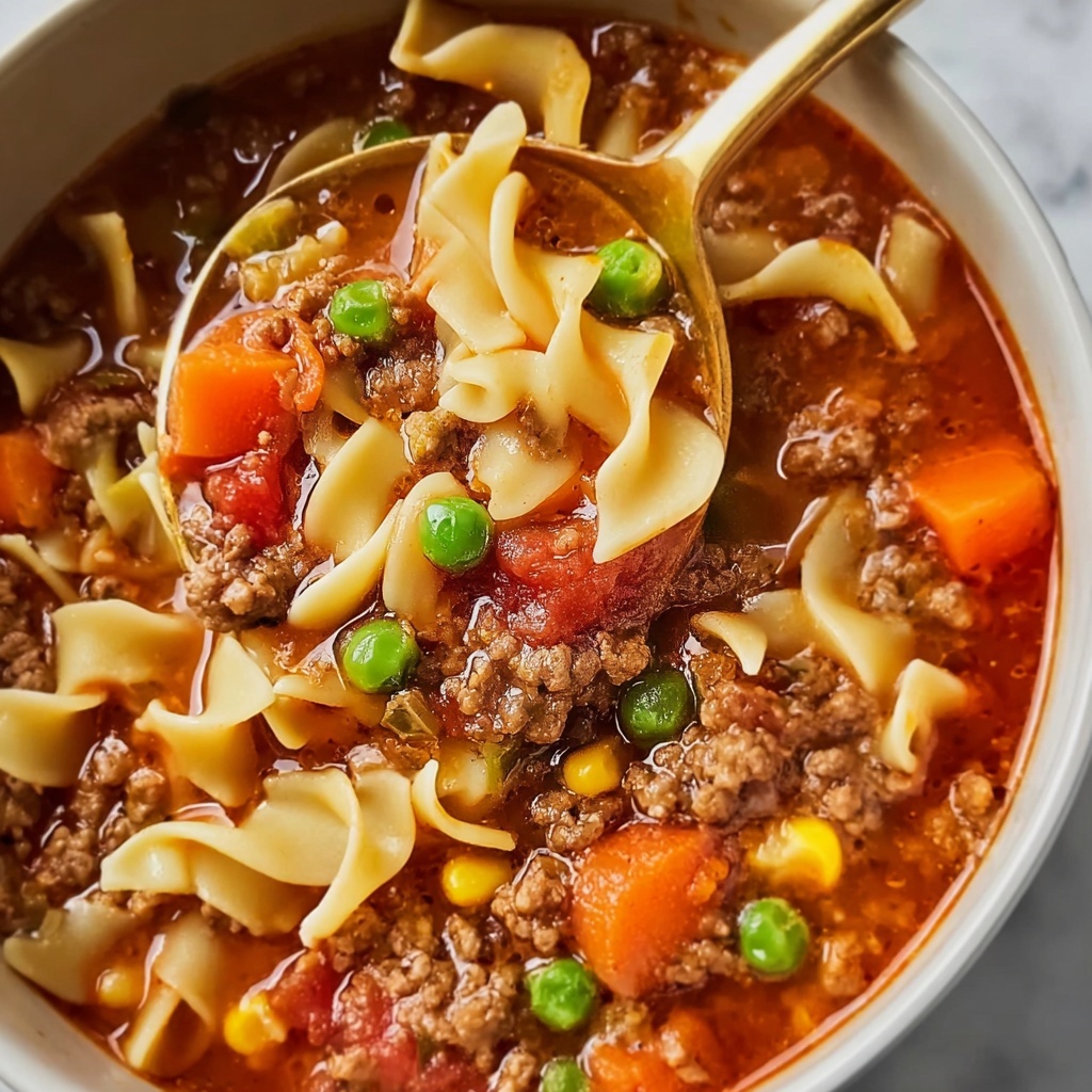 Vegetable Beef Noodle Soup Recipe - Recipe Image