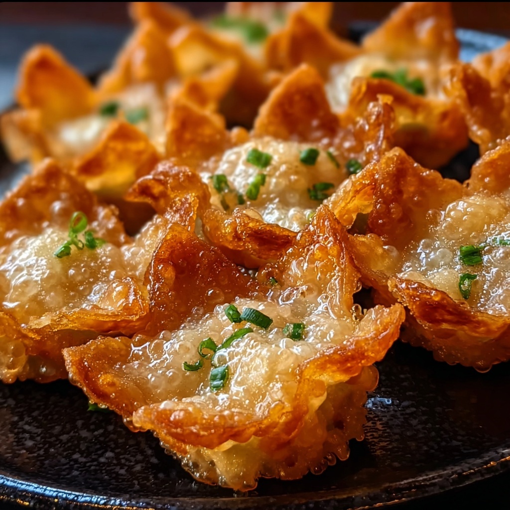 Baked Crab Rangoon Wontons Recipe - Recipe Image