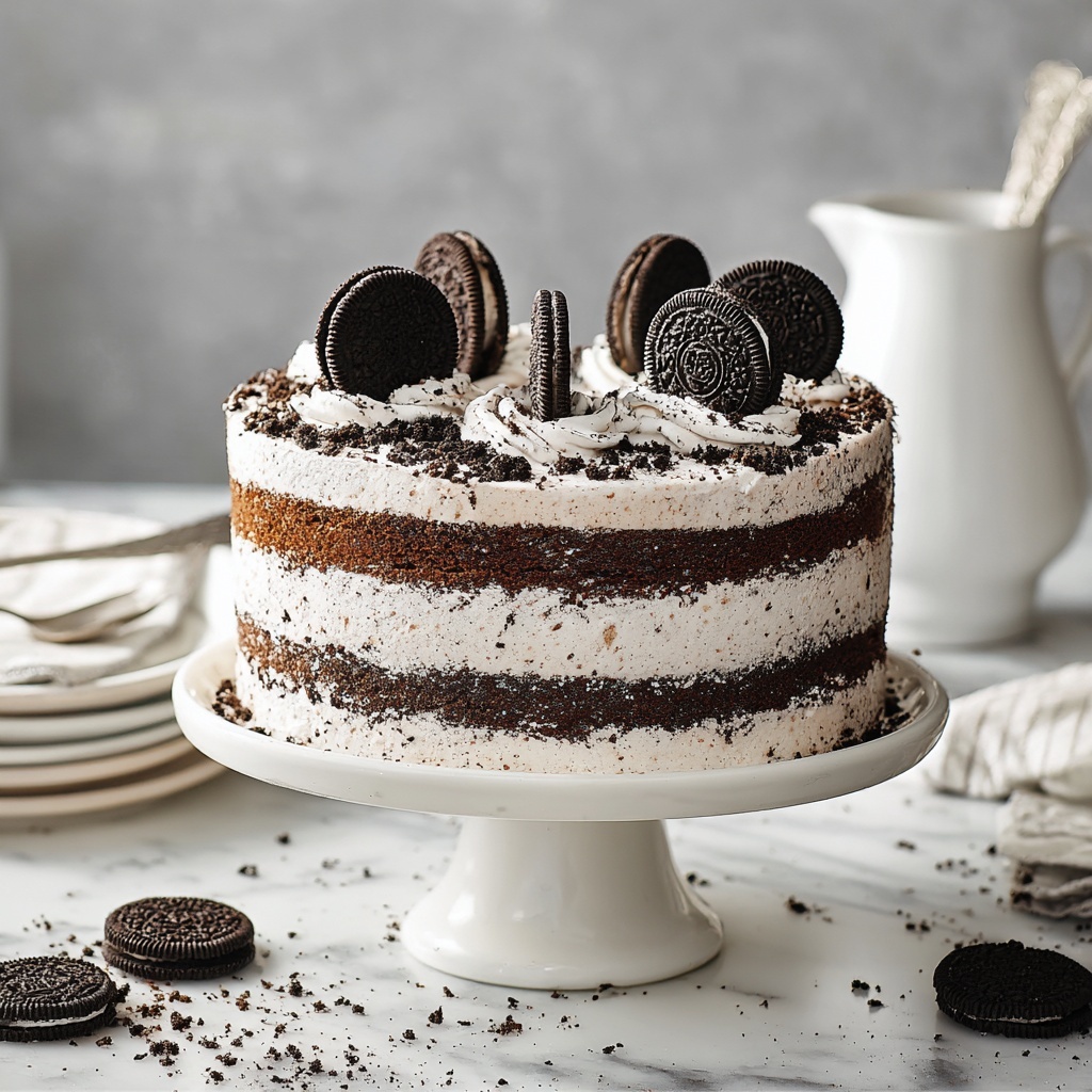 Cookies and Cream Cake Recipe - Recipe Image