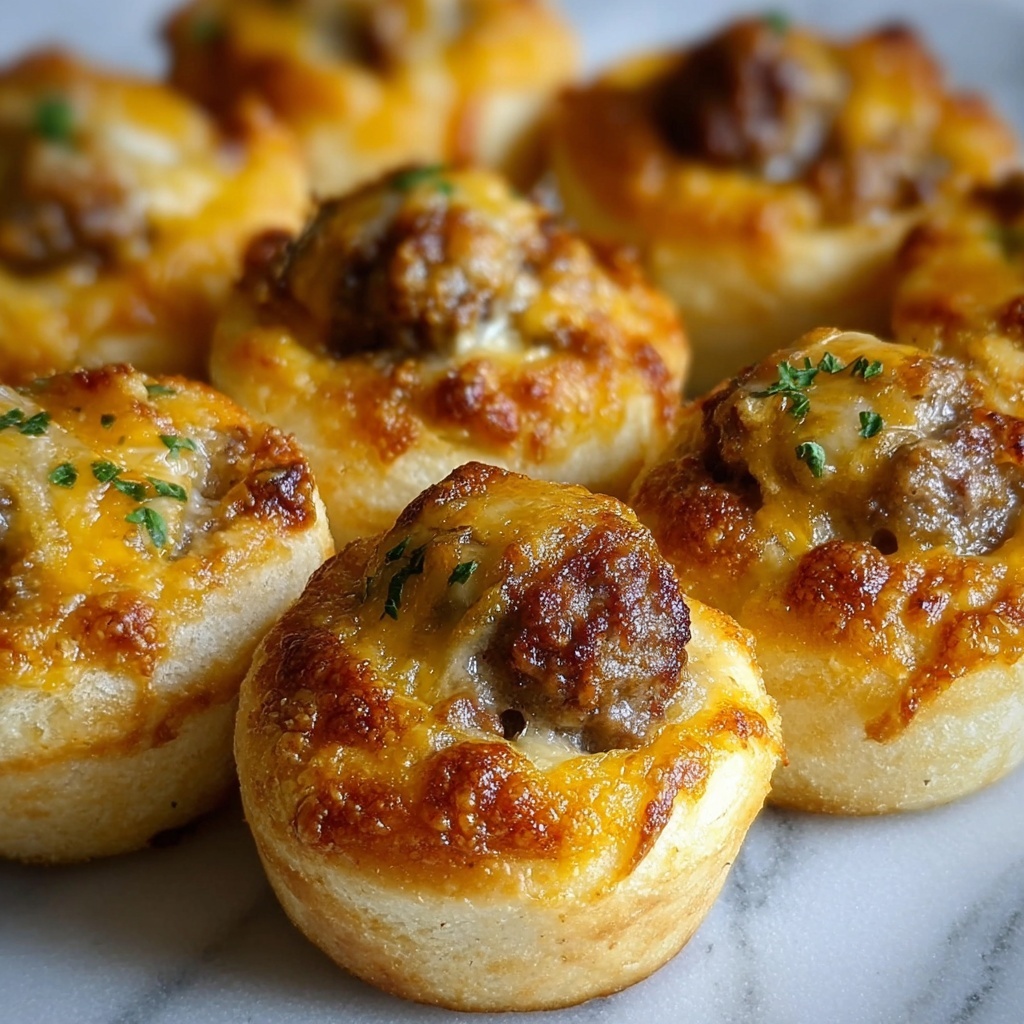 Sausage-Cheese Ball Biscuit Cups Recipe - Recipe Image