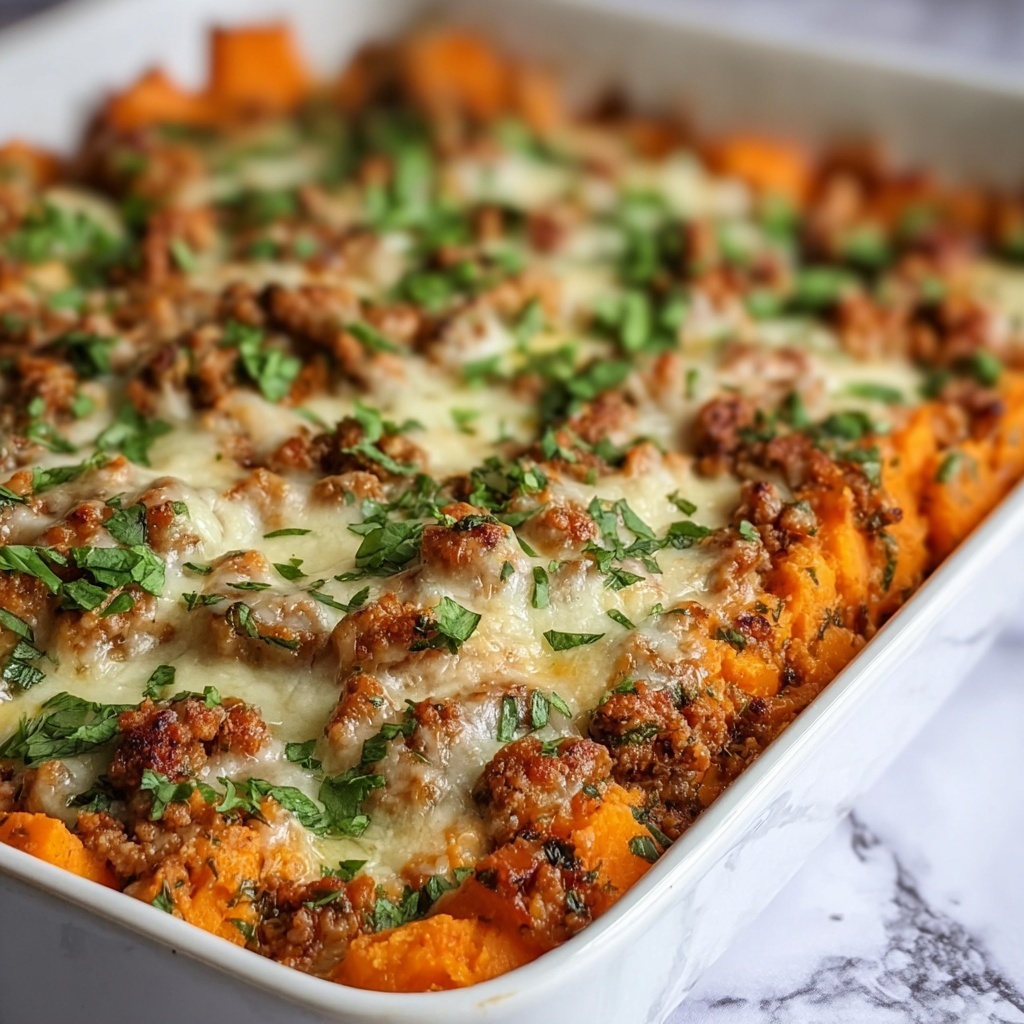 Healthy Ground Turkey Sweet Potato Bake Recipe - Recipe Image