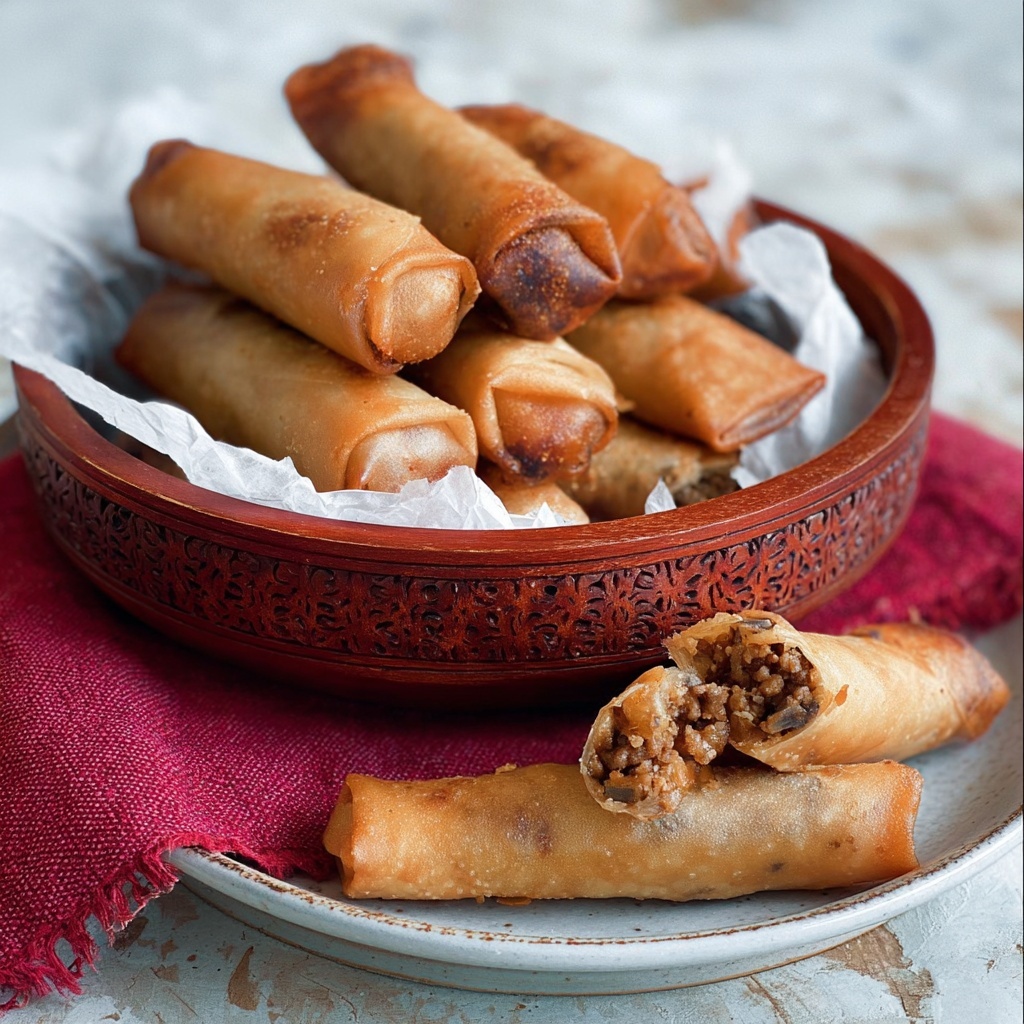 Lumpiang Shanghai (Filipino Spring Rolls) Recipe - Recipe Image