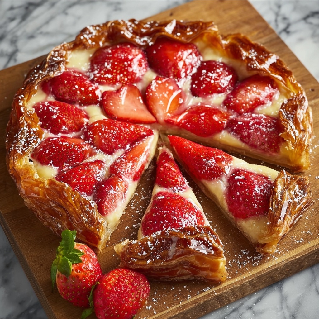 Strawberry Danish Puff Pastry Danishes Recipe - Recipe Image