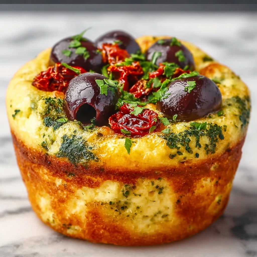 Egg Muffins with Sun-Dried Tomatoes and Kalamata Olives Recipe - Recipe Image