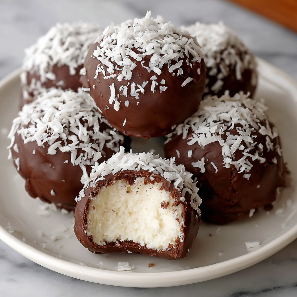 No-Bake Coconut Cream Balls Recipe - Recipe Image