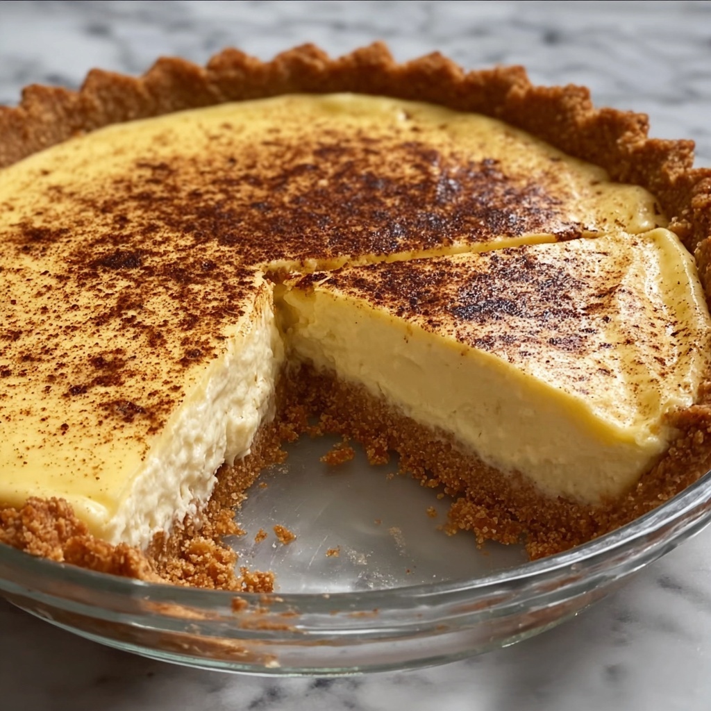 Old Fashioned Egg Custard Pie Recipe - Recipe Image