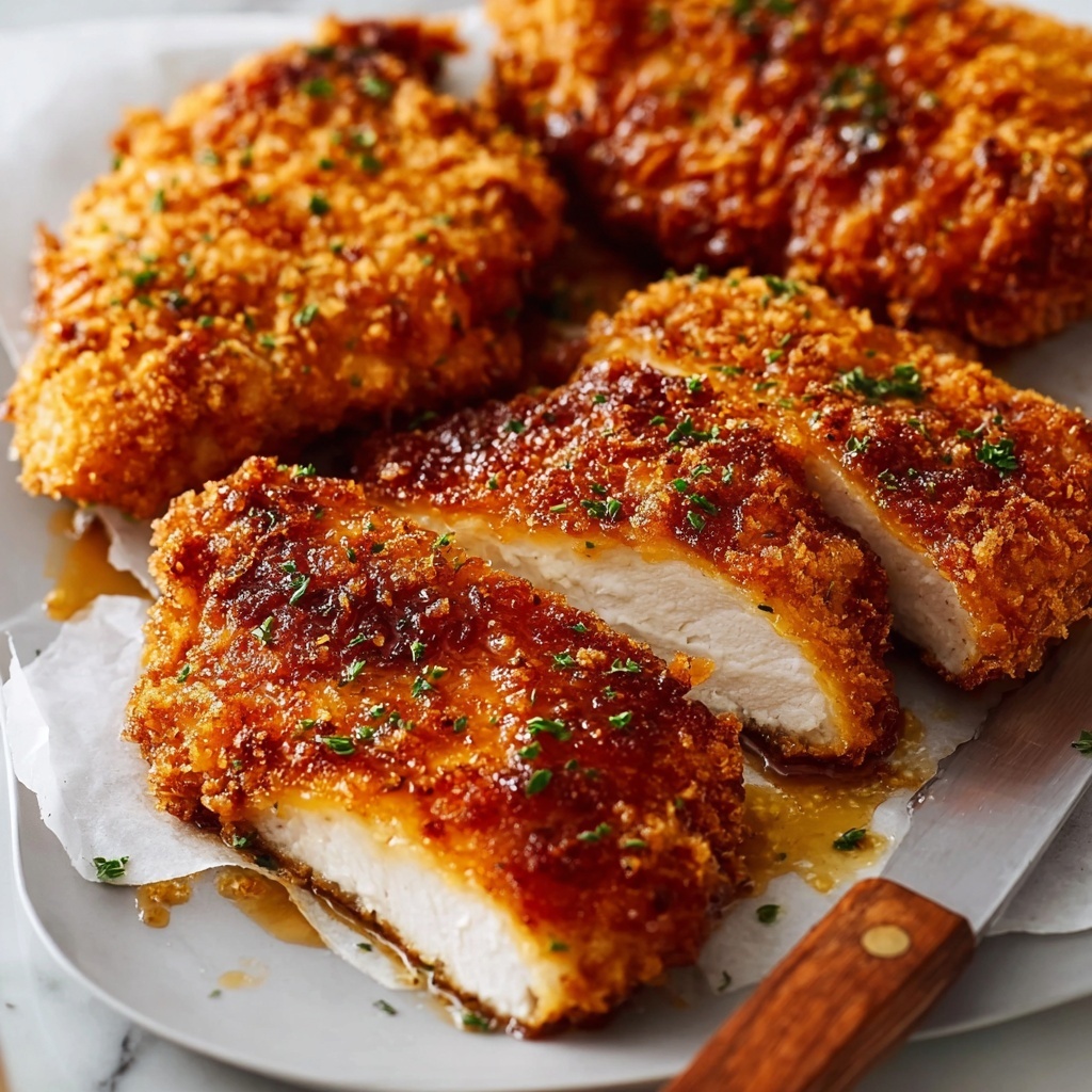 Baked Crunchy Hot Honey Chicken Recipe - Recipe Image
