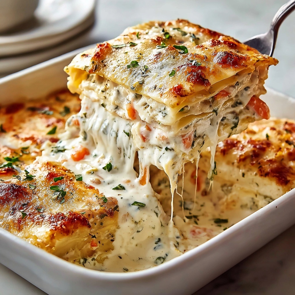 Seafood Lasagna with Creamy Cheese Recipe - Recipe Image