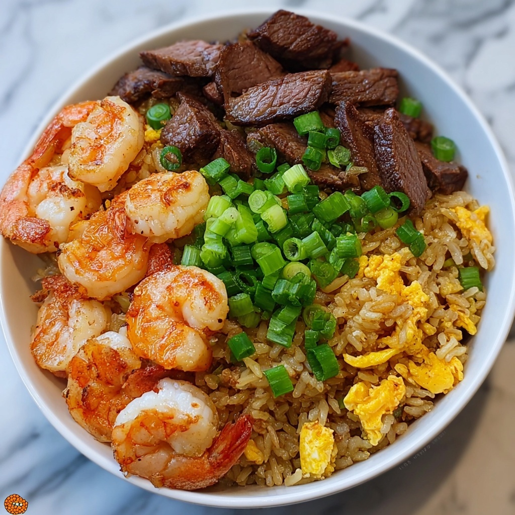 Shrimp and Steak Fried Rice Recipe - Recipe Image