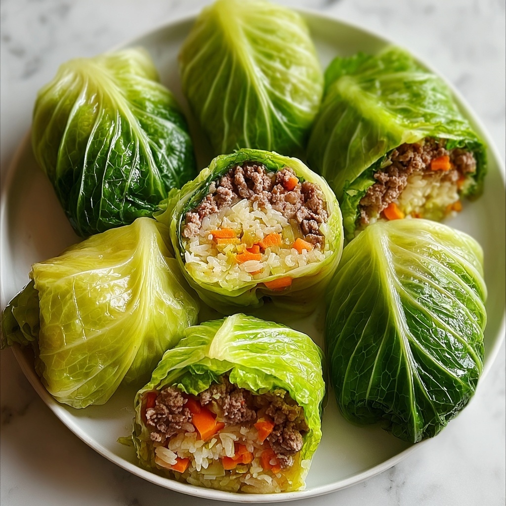 Italian Stuffed Cabbage Rolls Recipe - Recipe Image