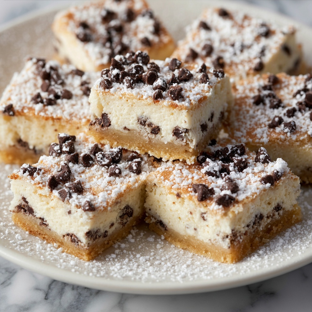 Cannoli Cheesecake Bars Recipe - Recipe Image