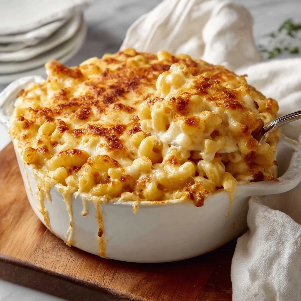 Southern Baked Macaroni and Cheese Soul Food Style Recipe - Recipe Image