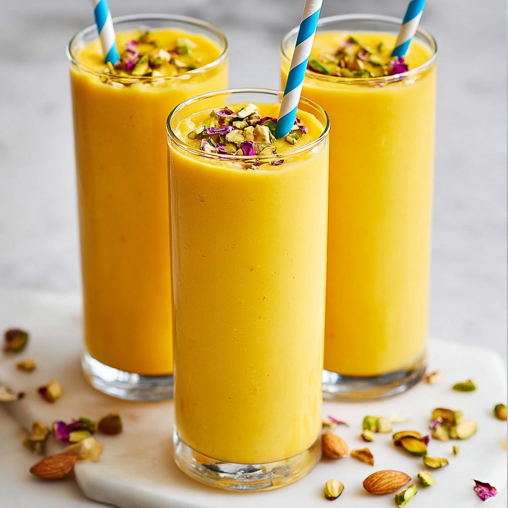 Refreshing Mango Lassi with Honey and Cardamom Recipe - Recipe Image