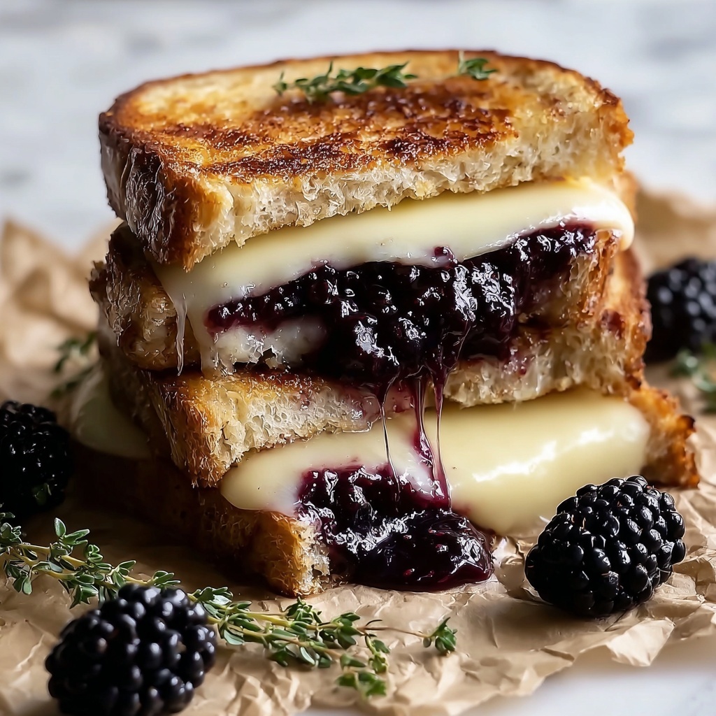 Blackberry Balsamic and Brie Grilled Cheese Recipe - Recipe Image