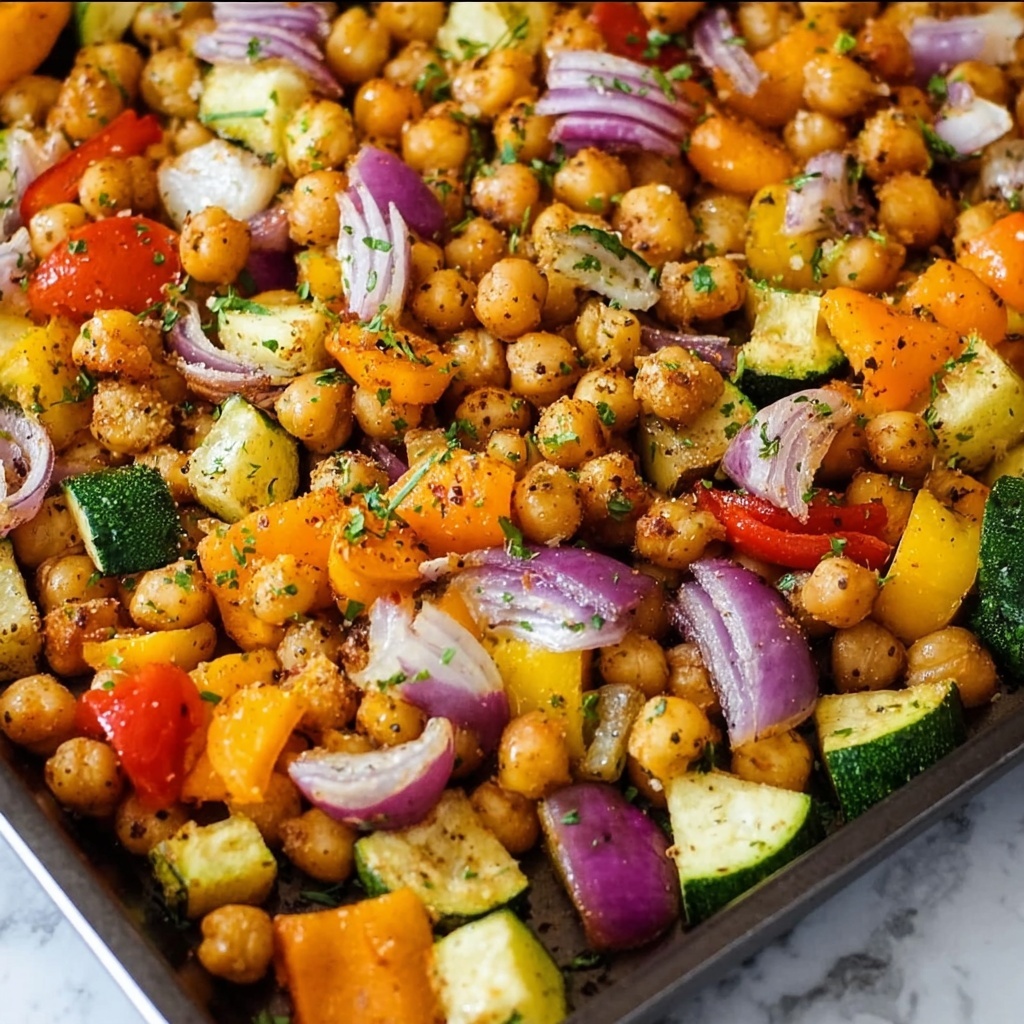 Roasted Veggie and Crispy Chickpea Salad Recipe - Recipe Image