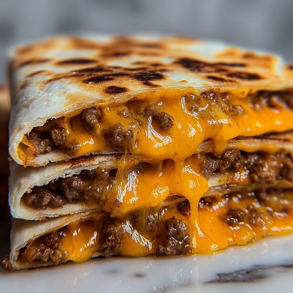 Cheeseburger Quesadilla Recipe - Recipe Image