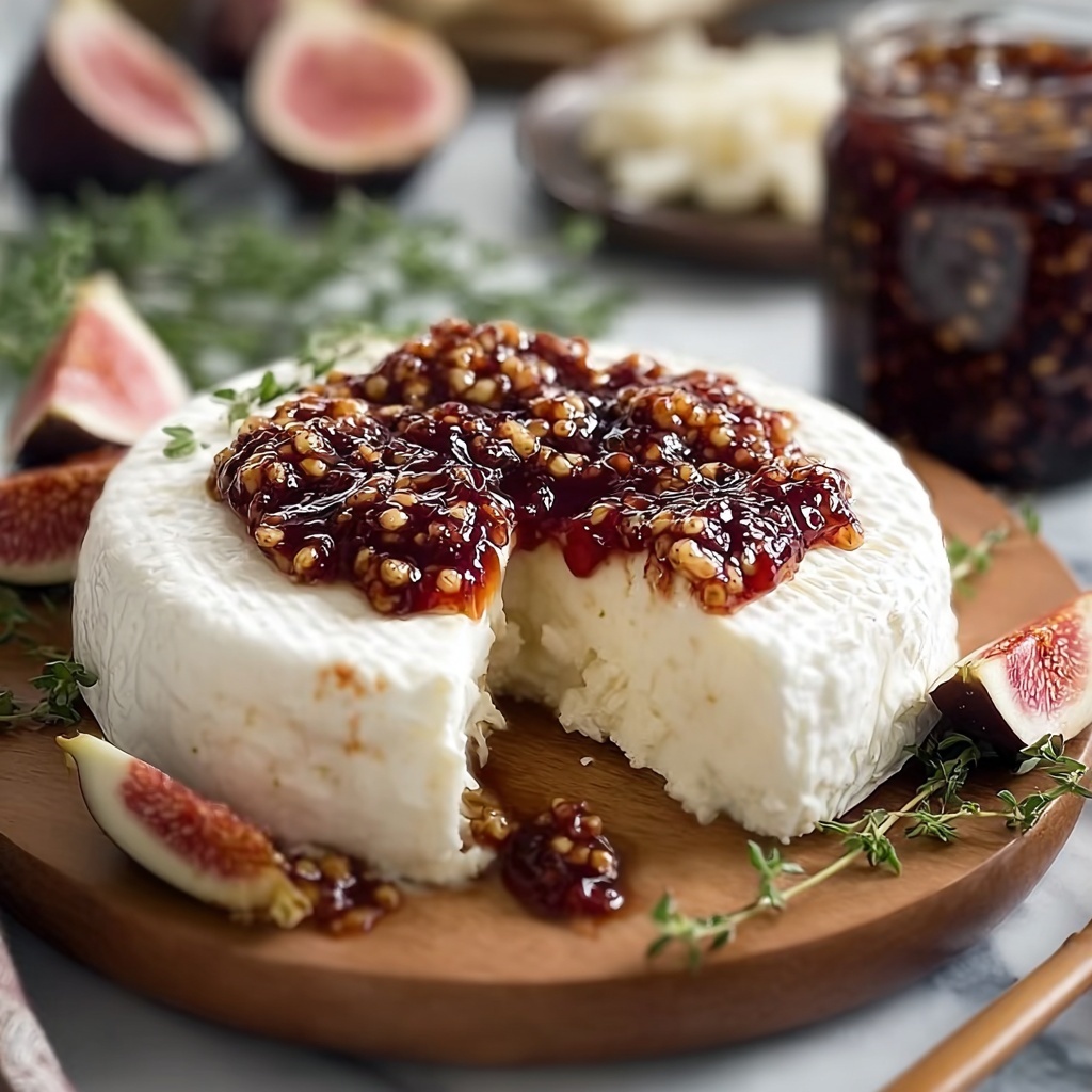 Boursin Cheese with Fig Jam and Pistachios: An Elegant Appetizer Recipe - Recipe Image