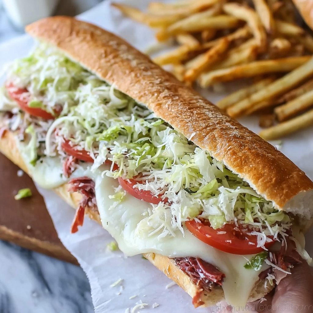 Baked Italian Grinder Sandwiches Recipe - Recipe Image
