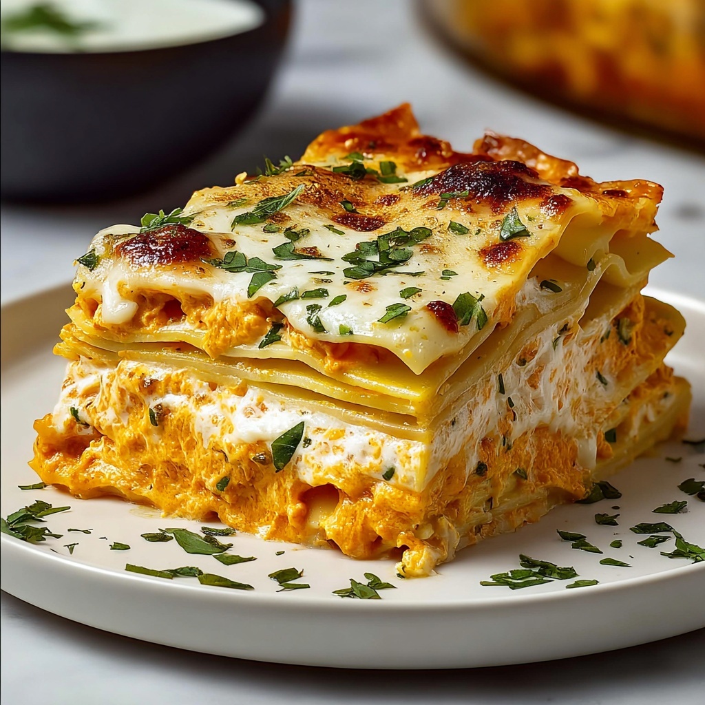 Buffalo Chicken Lasagna Recipe - Recipe Image