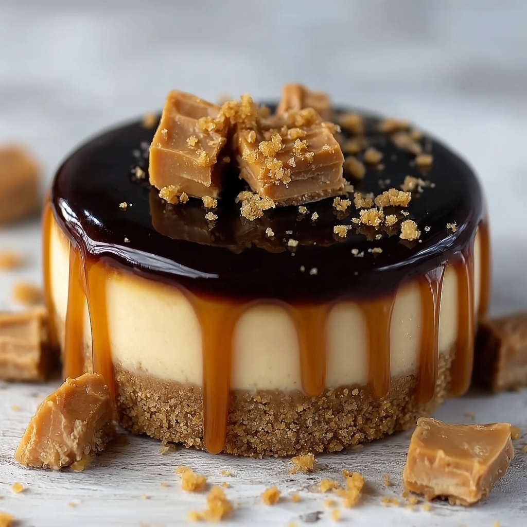 Peanut Butter Caramel Mini Cheesecakes Recipe - Recipe Image