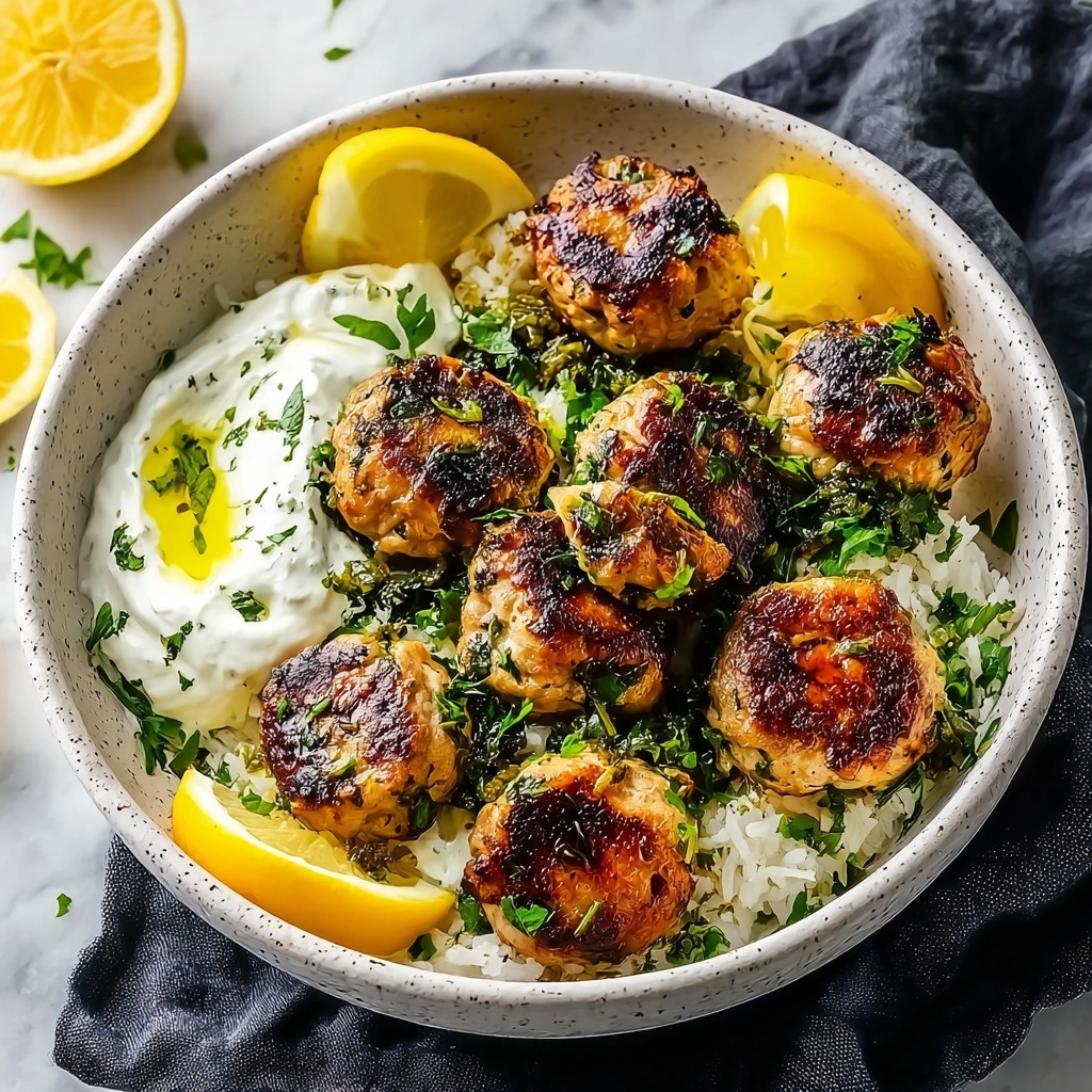 Greek Chicken Meatballs Recipe - Recipe Image