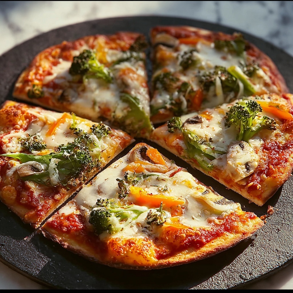 Veggie Pizza with Cream Cheese Ranch Spread Recipe - Recipe Image
