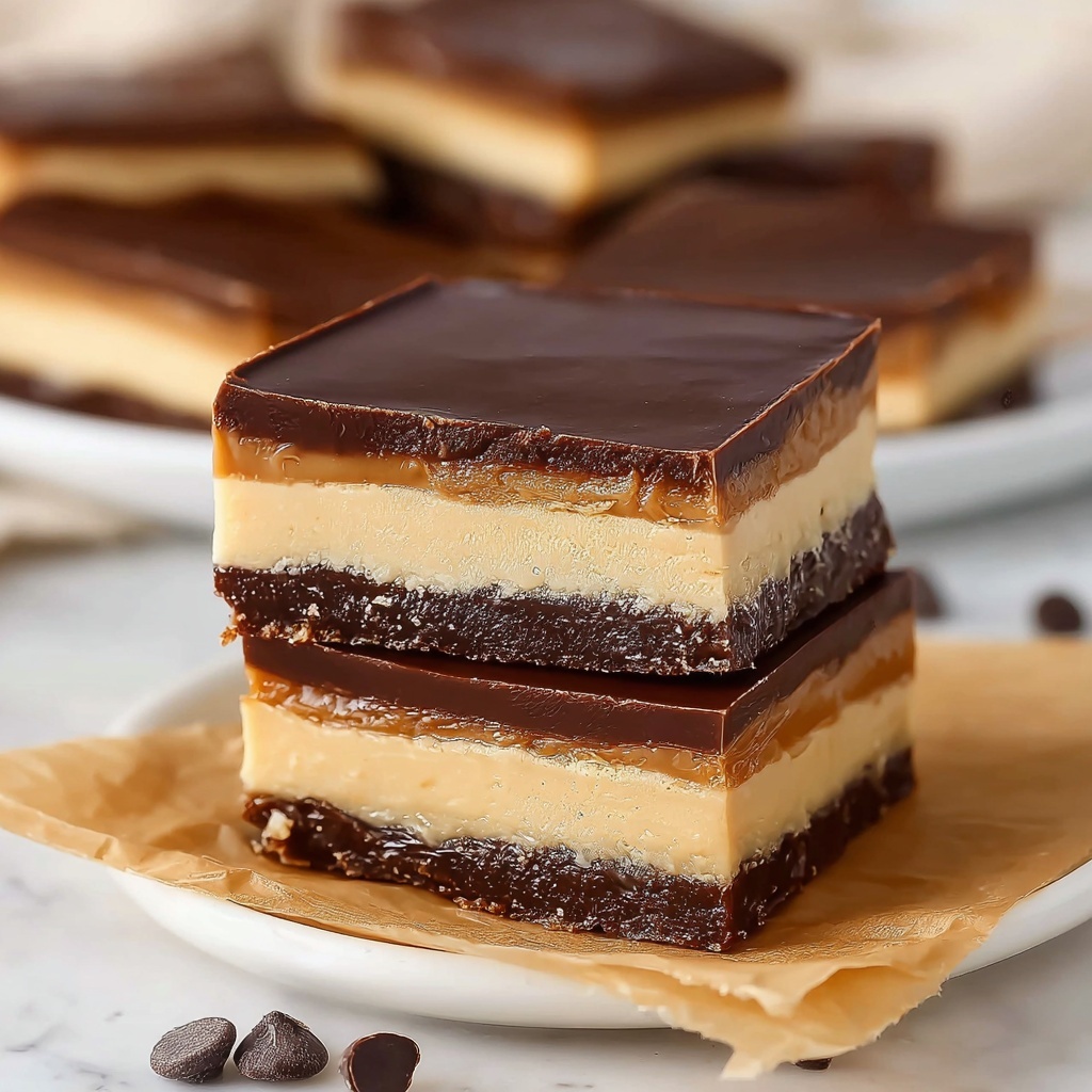 No-Bake Peanut Butter Buckeye Bars Recipe - Recipe Image