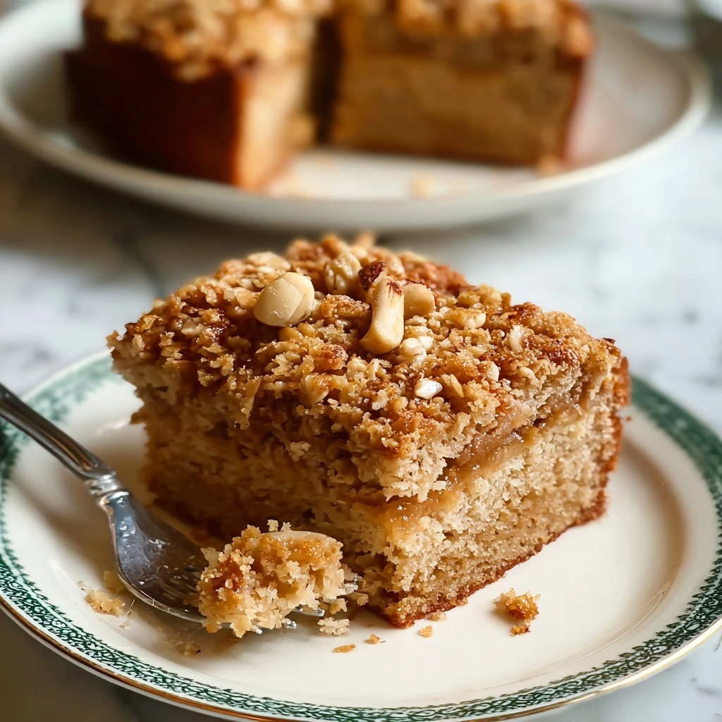 Healthy Breakfast Oatmeal Apple Cake Recipe - Recipe Image