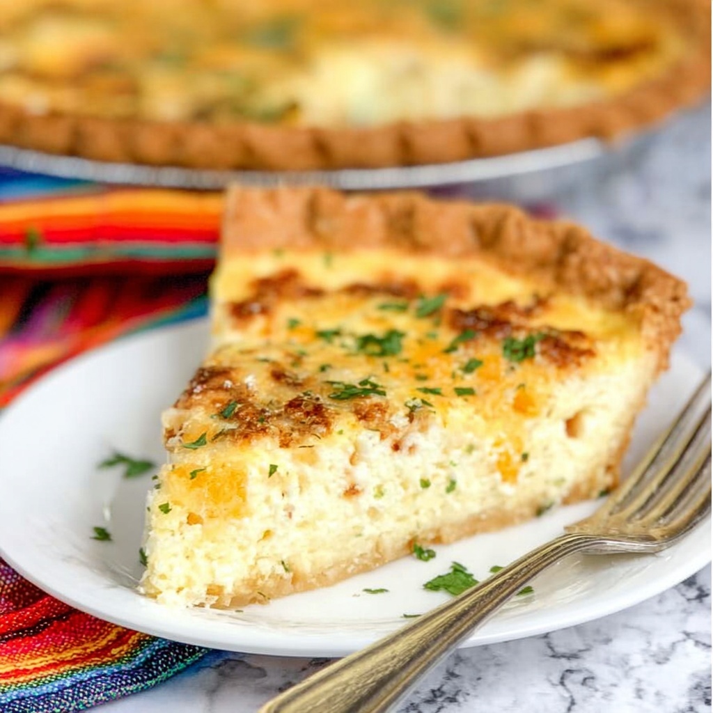 French Onion Chicken Quiche Recipe - Recipe Image