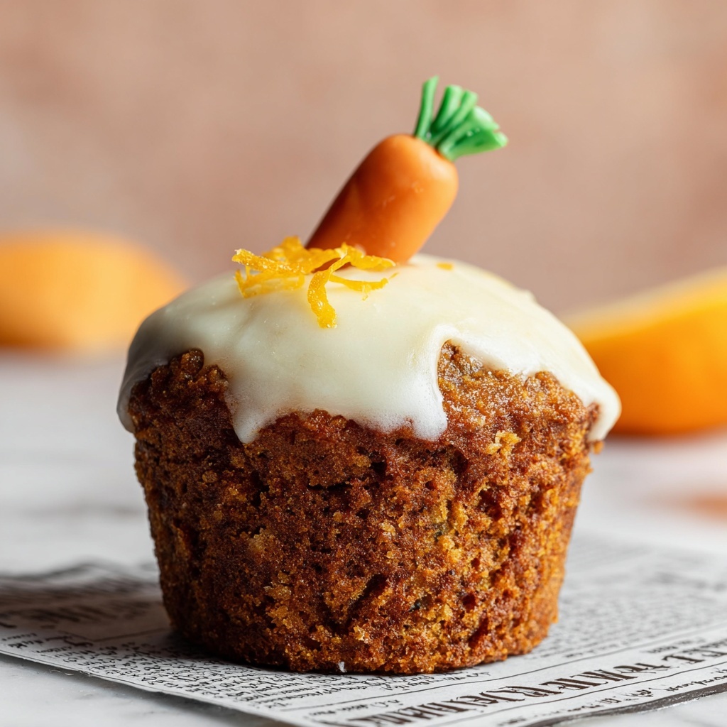 Carrot Orange Muffins with Cream Cheese Glaze Recipe - Recipe Image