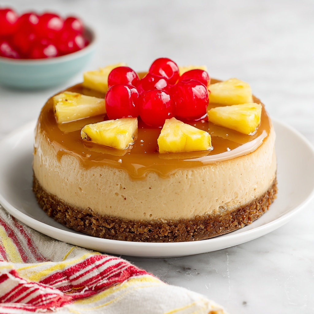Pineapple Upside-Down Cheesecake Recipe - Recipe Image