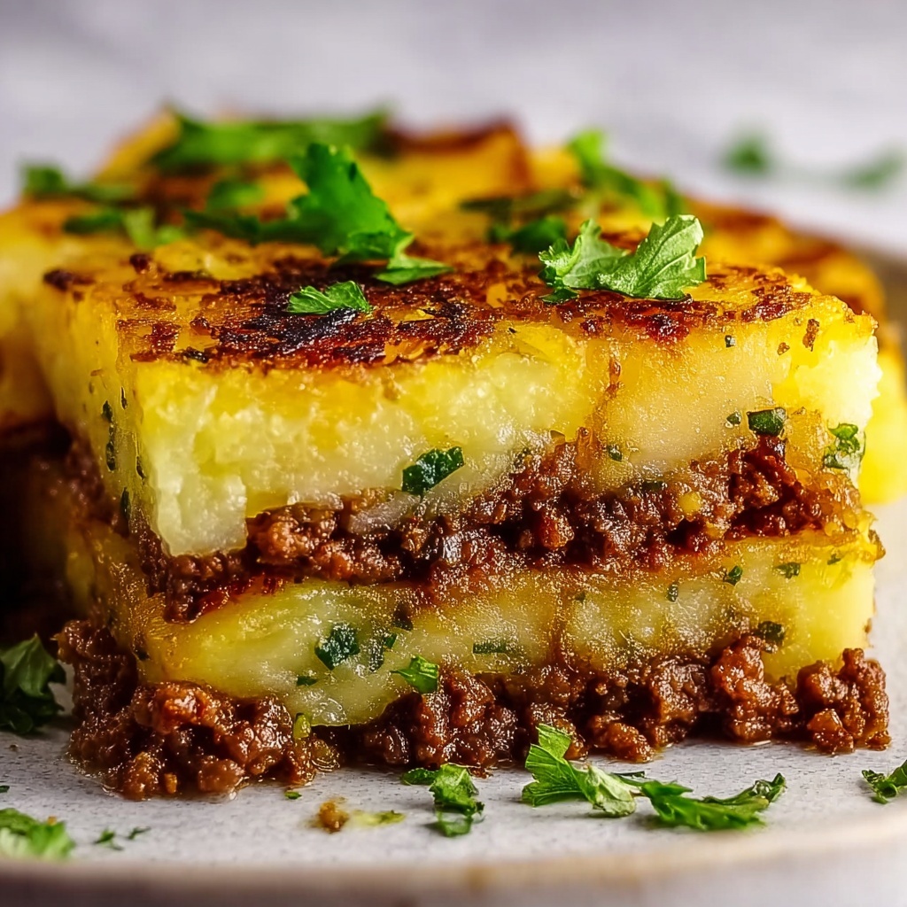 Mashed Potato Pancakes with Ground Beef Filling Recipe - Recipe Image