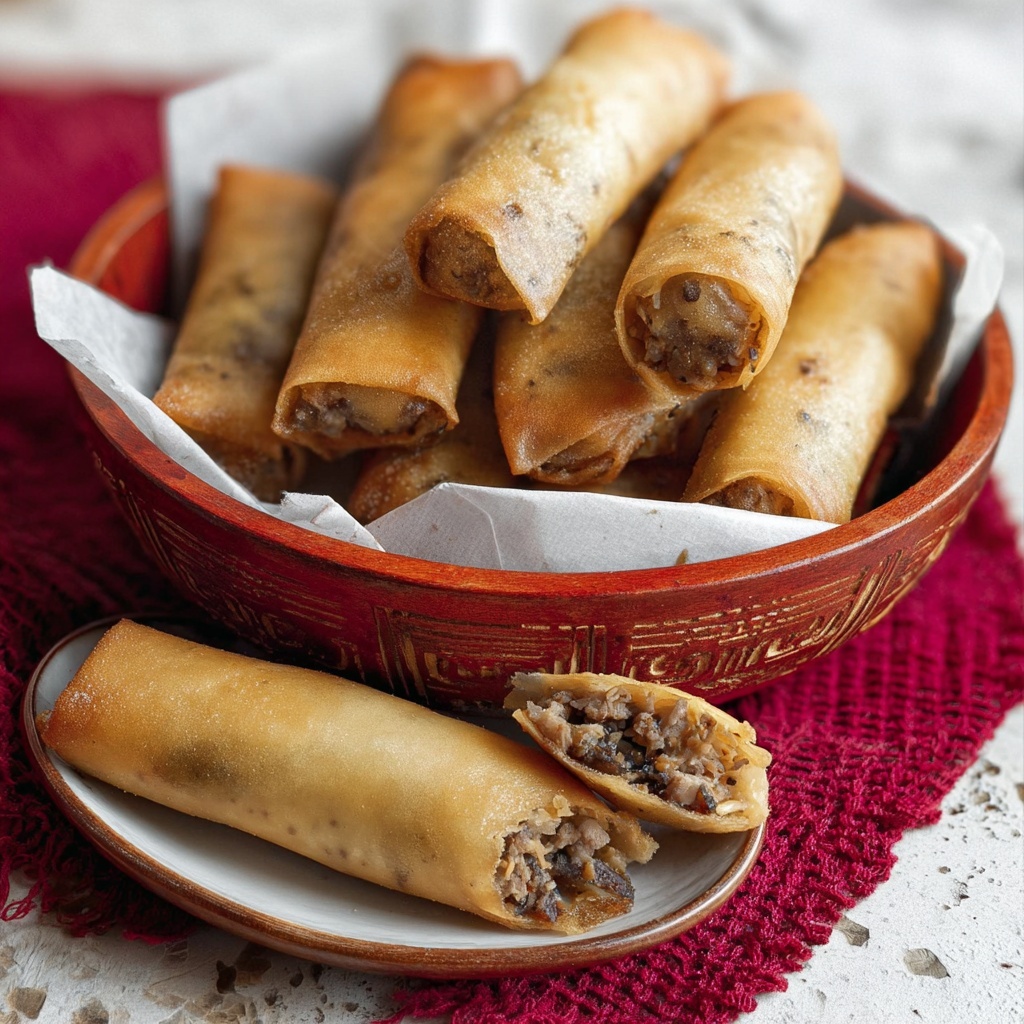 Lumpiang Shanghai (Filipino Spring Rolls) Recipe - Recipe Image