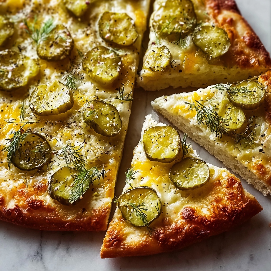 Dill Pickle Focaccia Bread Recipe - Recipe Image