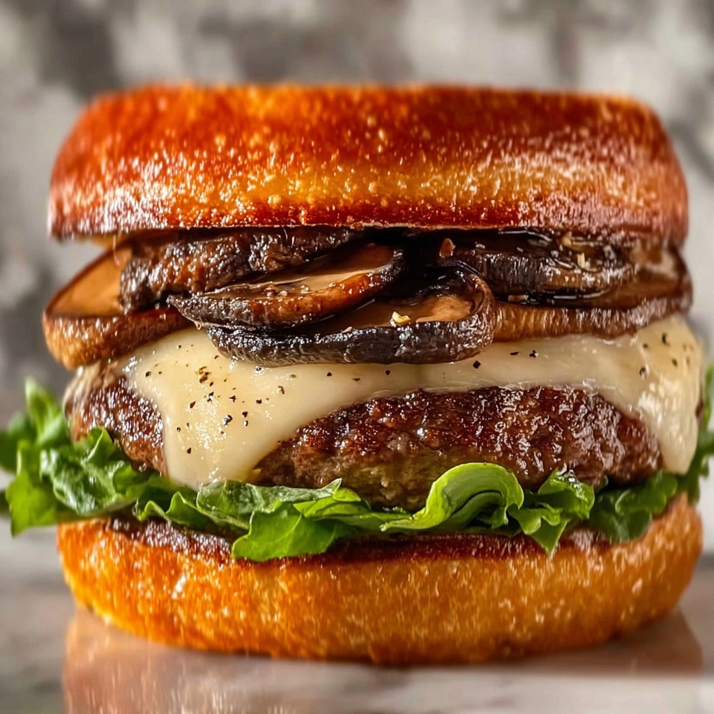 Mushroom Swiss Patty Melt Recipe - Recipe Image