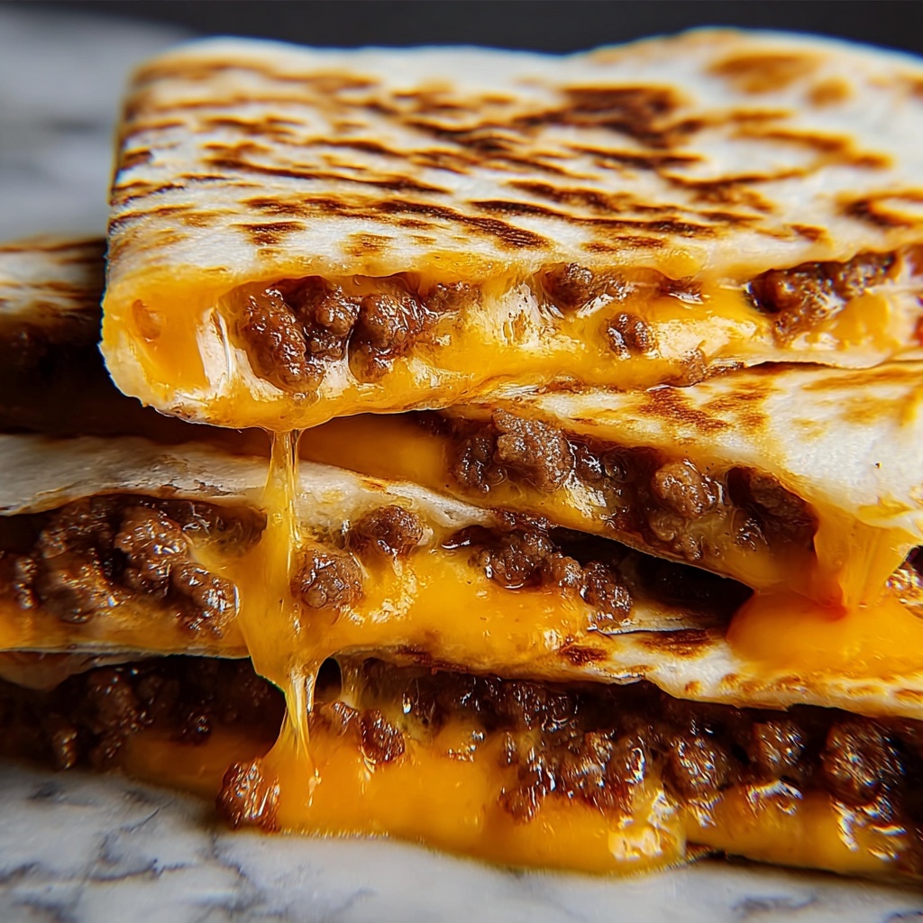 Cheeseburger Quesadilla Recipe - Recipe Image