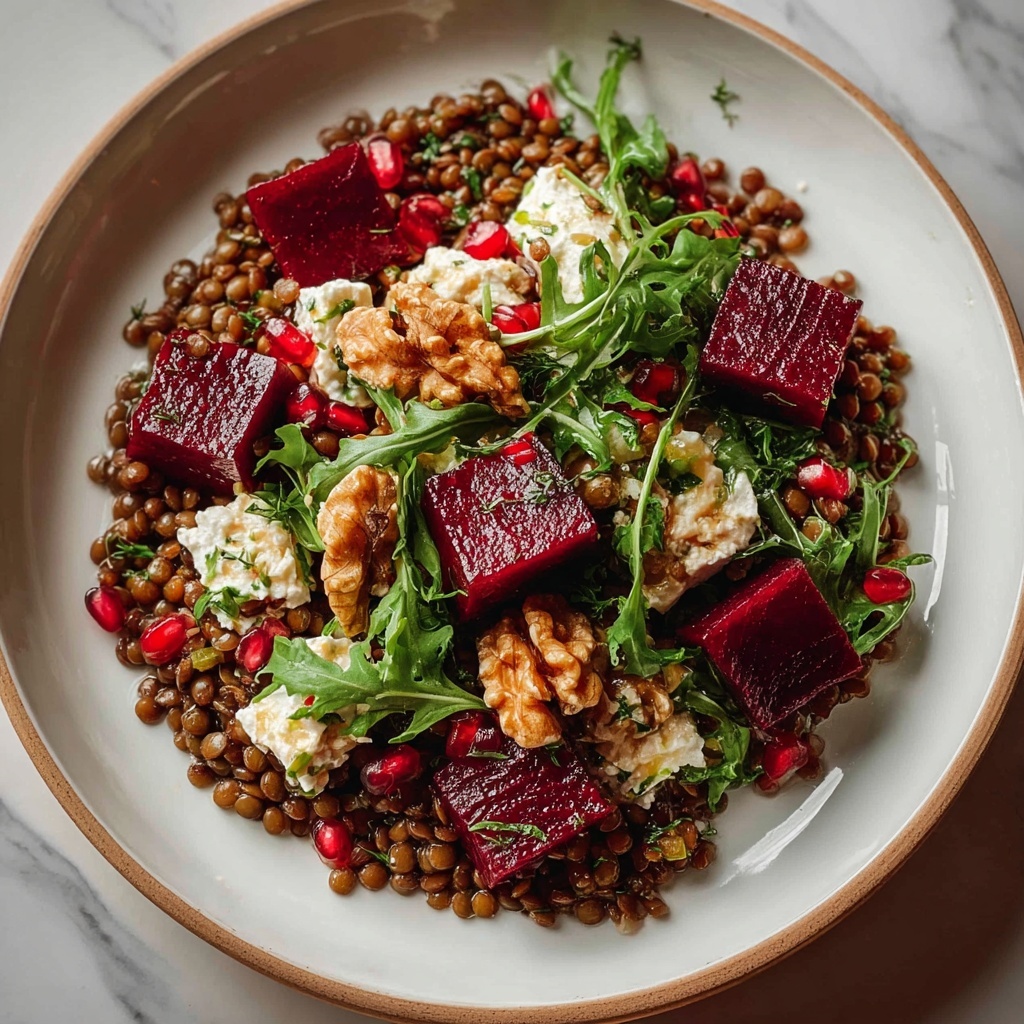 Healthy Beetroot Lentil Salad Recipe - Recipe Image