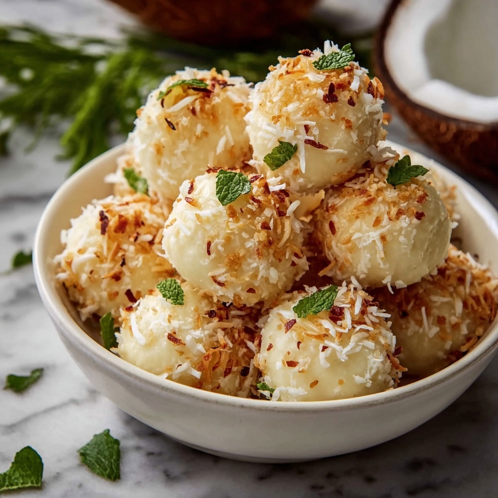 No Bake Coconut Cream Balls Recipe - Recipe Image