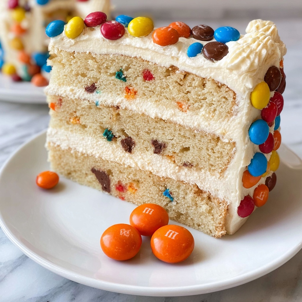 M&M’S Peanut Butter Cake with Peanut Butter Frosting Recipe - Recipe Image