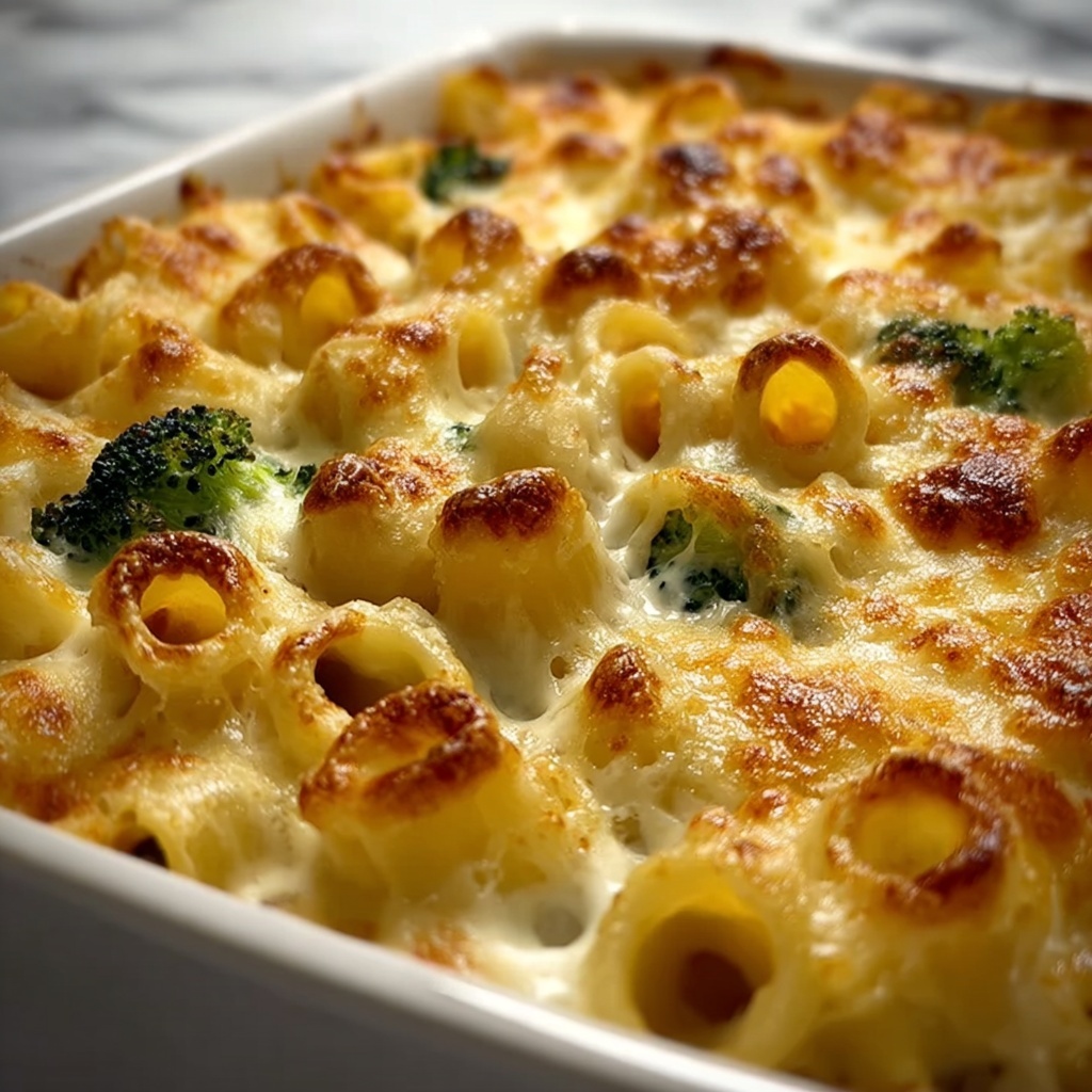 Cheesy Tortellini Alfredo Bake Recipe - Recipe Image