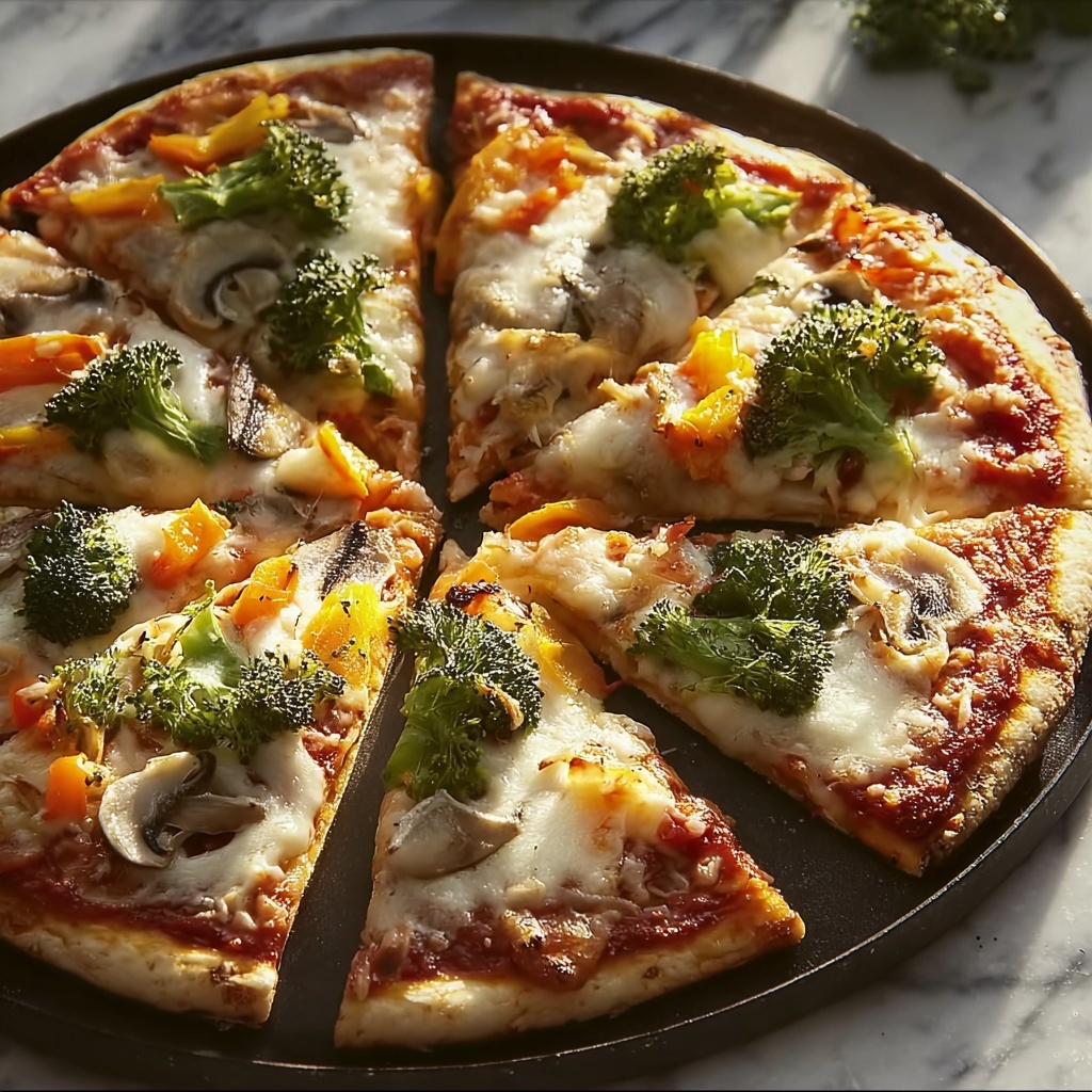 Veggie Pizza with Cream Cheese Ranch Spread Recipe - Recipe Image
