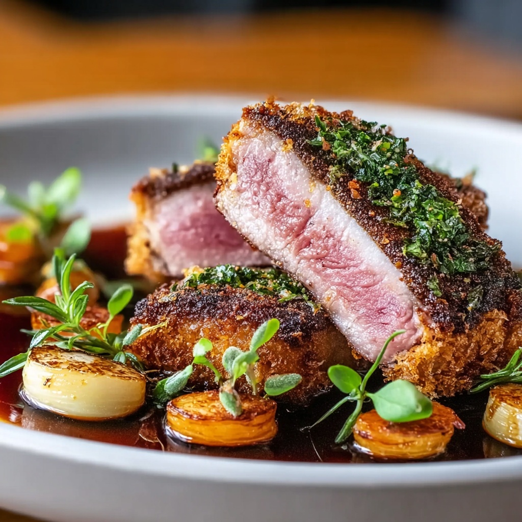 Herb-Crusted Roasted Lamb Recipe - Recipe Image