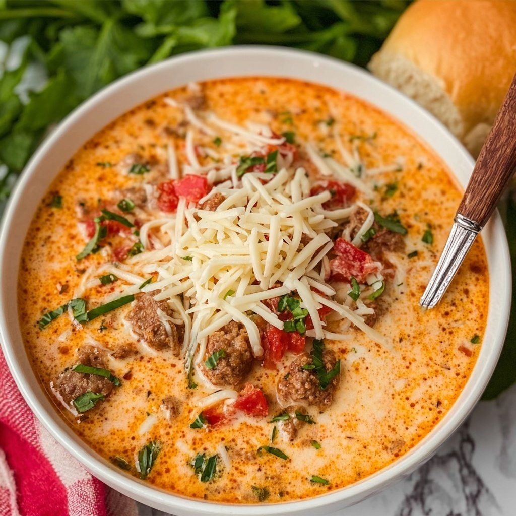 Slow Cooker Pizza Soup Recipe - Recipe Image