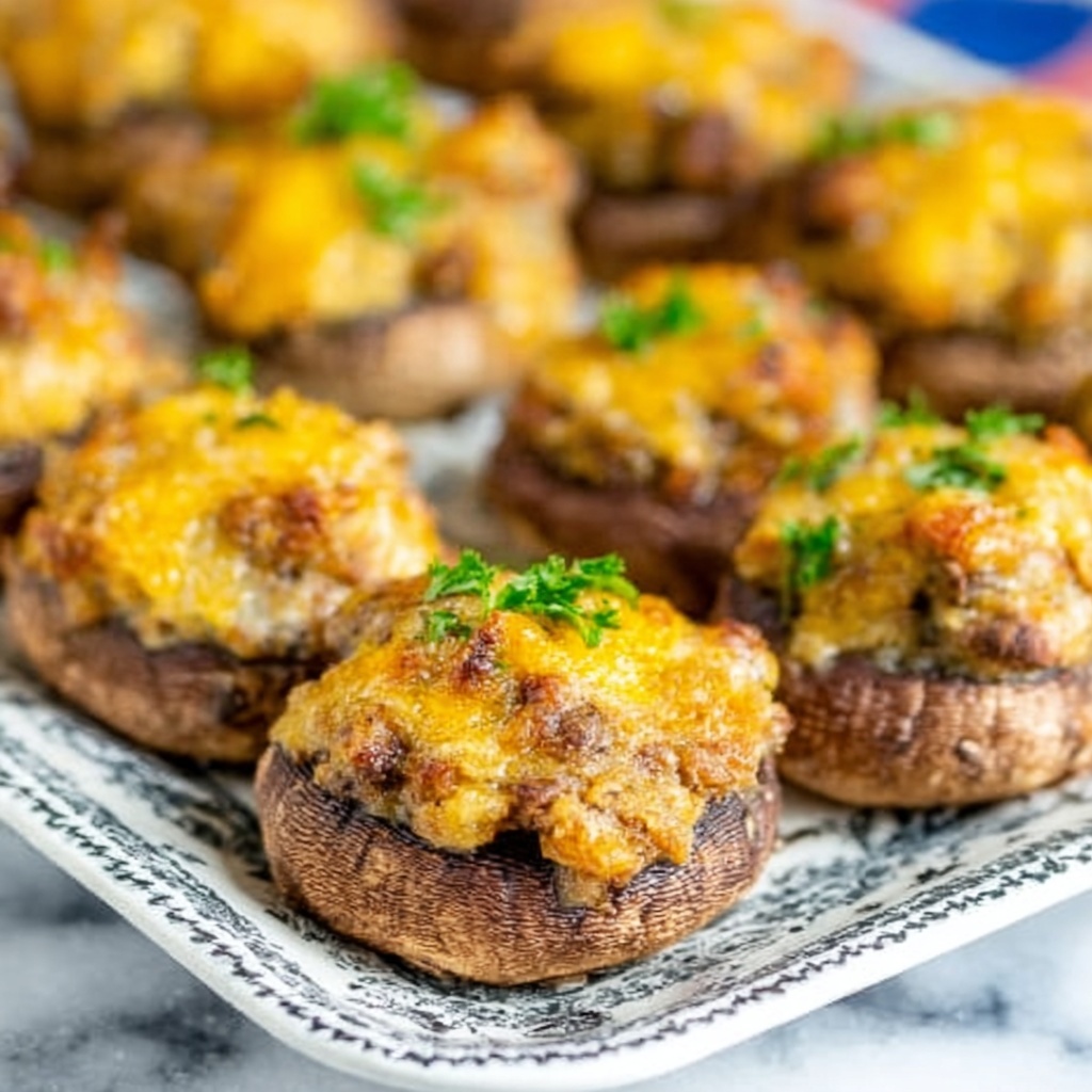 Sausage Stuffed Mushrooms Recipe - Recipe Image